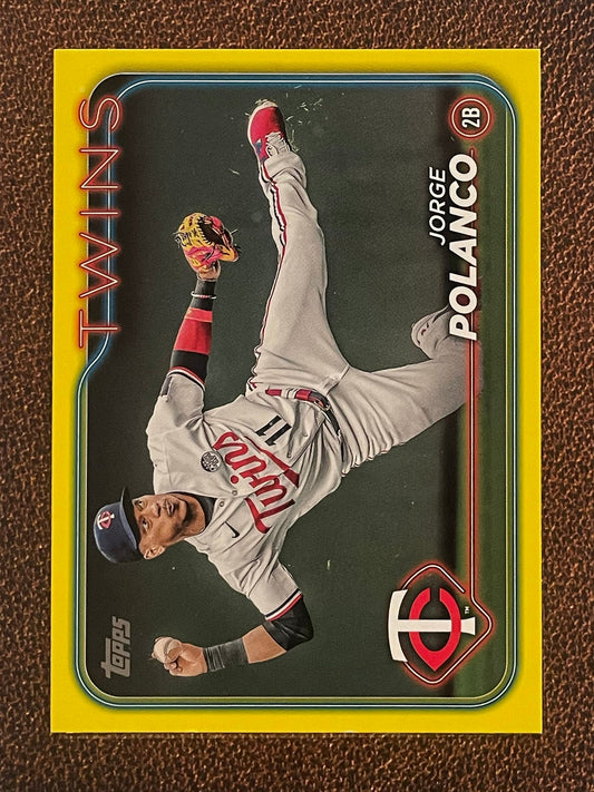 Jorge Polanco - 2024 Topps Series 1 - Yellow Parallel - Twins