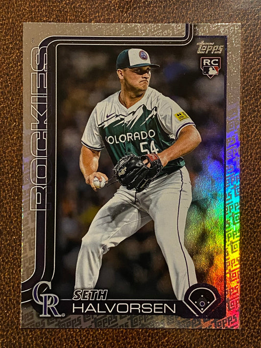 Seth Halvorsen - 2025 Topps Series 2 - Fanatics Exclusive Topps Foil Border - Rockies
