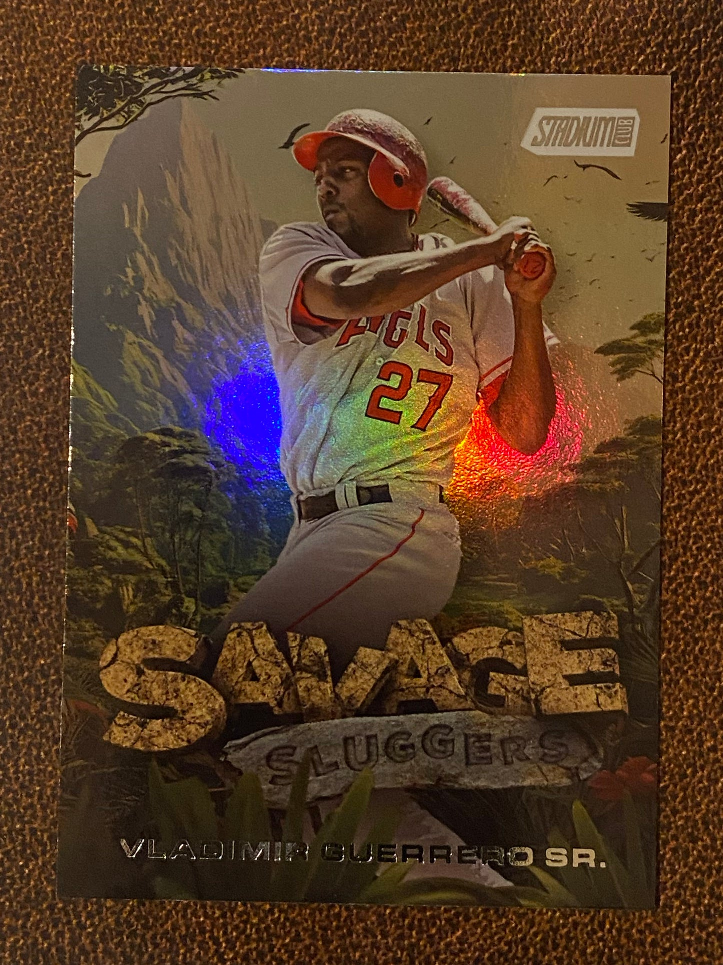 Vladimir Guerrero Sr. - 2025 Topps Stadium Club - Savage Sluggers Insert - Angels