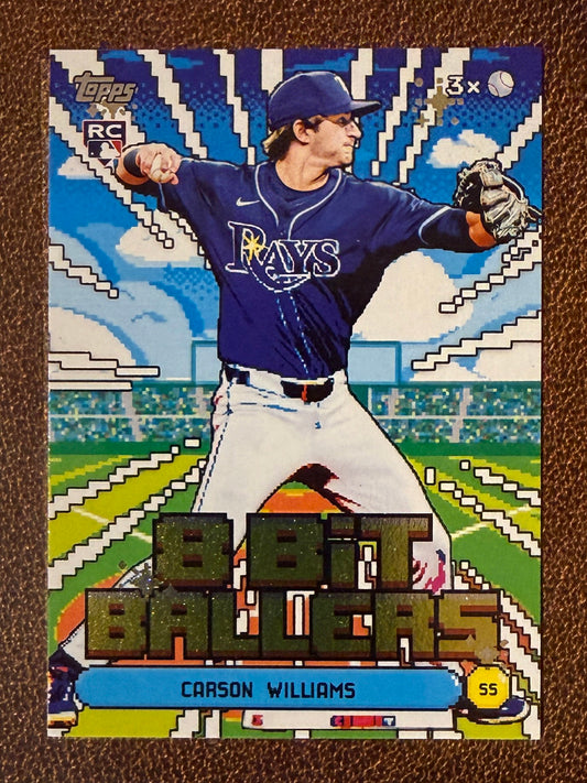 Carson Williams - 2026 Topps Series 1 - 8 Bit Ballers Insert - Rays
