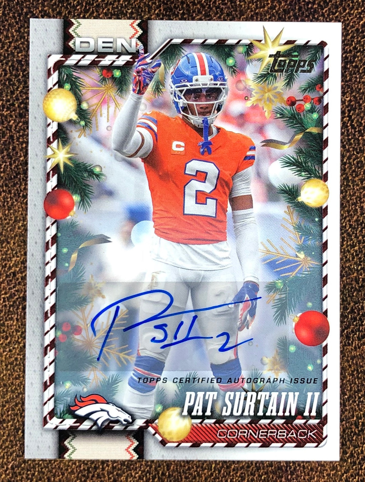 Pat Surtain II - 2026 Topps Holiday - AUTO - Broncos