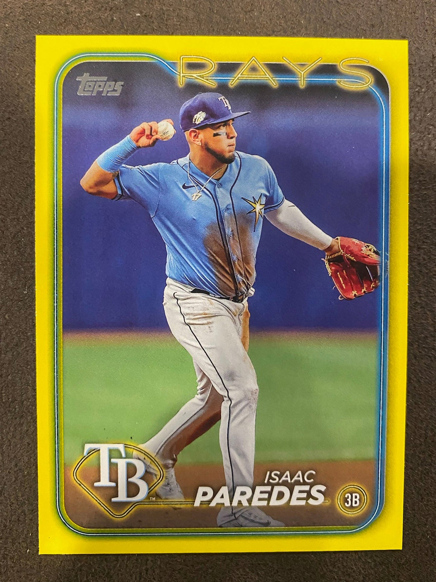 Isaac Paredes - 2024 Topps Series 2 - Yellow Parallels - Rays