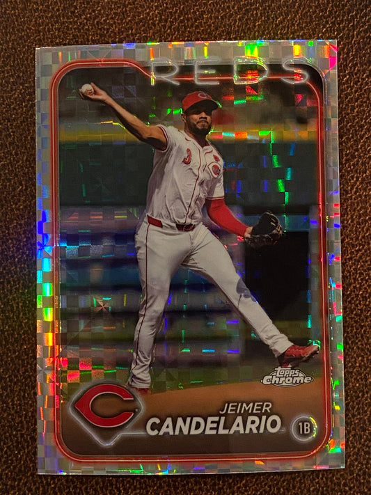 Jeimer Candelario - 2024 Topps Chrome Update - XFractor - Reds