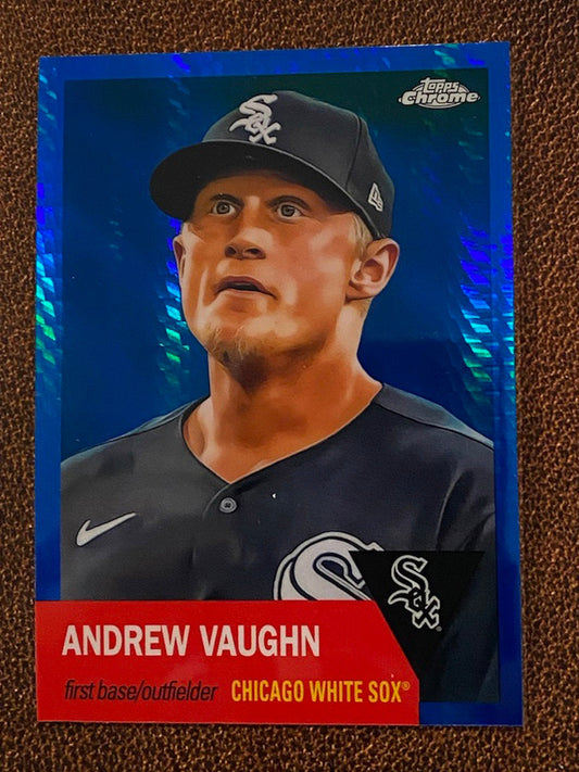 Andrew Vaughn - 2022 Topps Chrome Platinum Anniversary - Blue Prism - White Sox