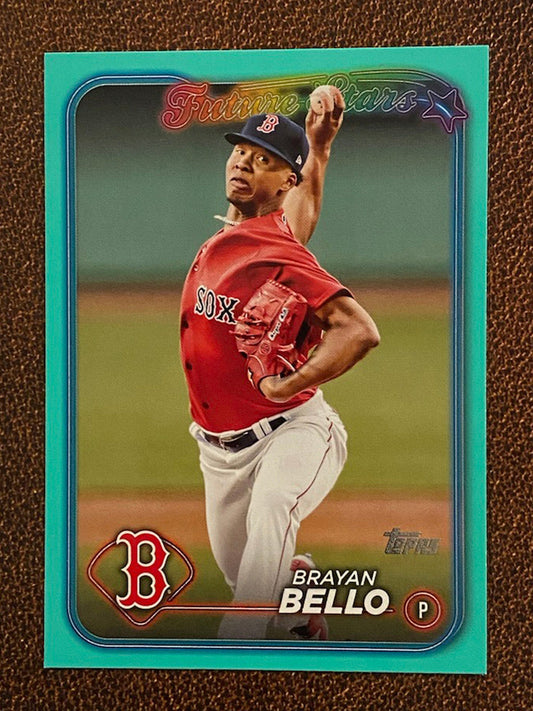 Brayan Bello - 2024 Topps Series 2 - Aqua Parallel - Red Sox