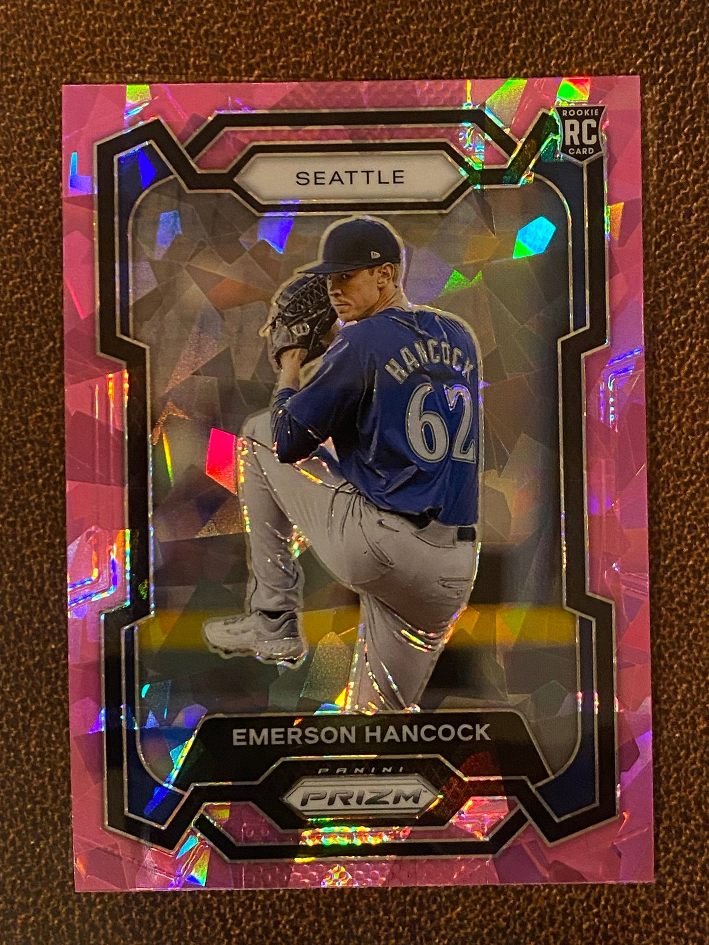Emerson Hancock - 2024 Panini Prizm - Pink Ice Mega - Mariners