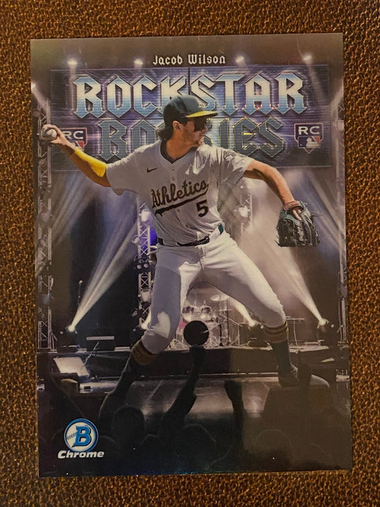 Jacob Wilson - 2025 Bowman - Rockstar Rookies - Athletics