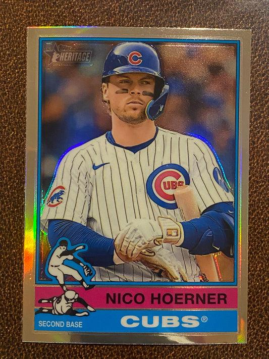 Nico Hoerner - 2025 Topps Heritage - Refractor - Cubs