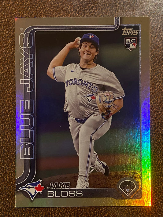 Jake Bloss - 2025 Topps Series 1 - Rainbow Foil - Blue Jays