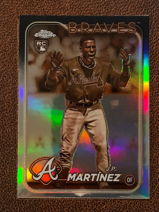 J.P. Martinez - 2024 Topps Chrome - Sepia Refractor - Braves