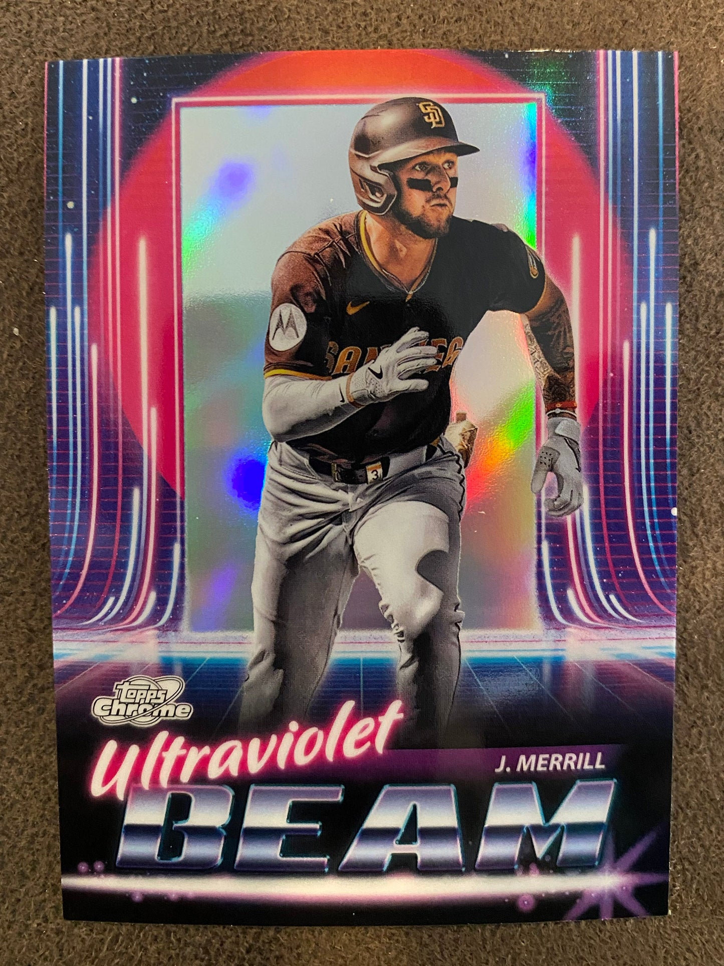 Jackson Merrill - 2025 Topps Chrome Cosmic - Ultraviolet Beam Insert - Padres