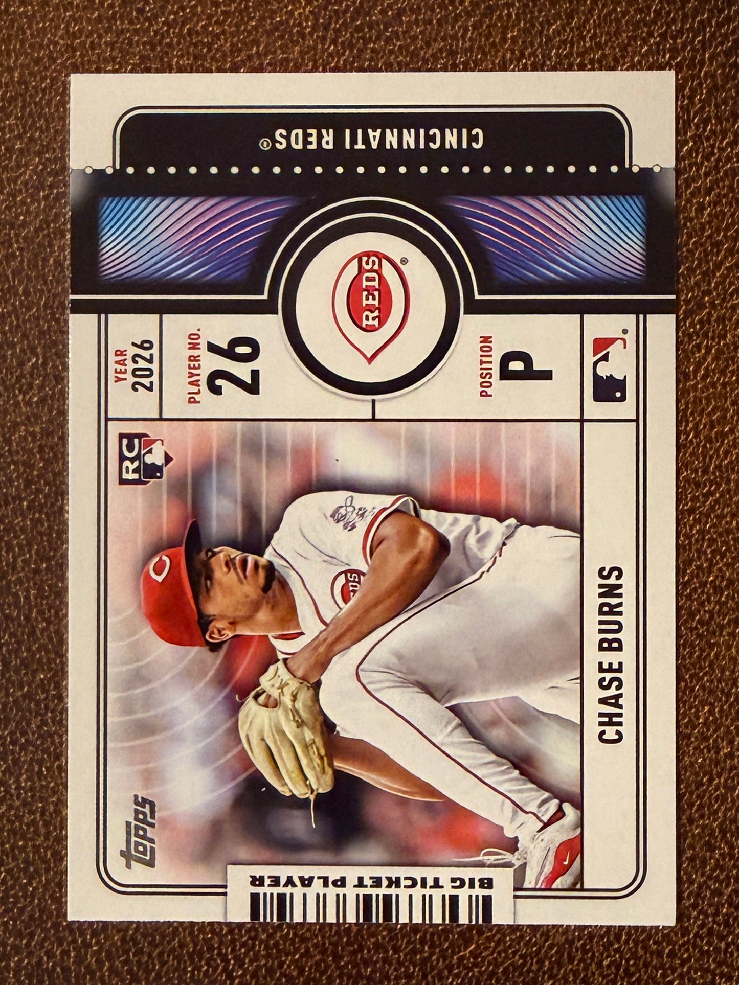 Chase Burns - 2026 Topps Series 1 - Big Ticket Player Insert - Reds
