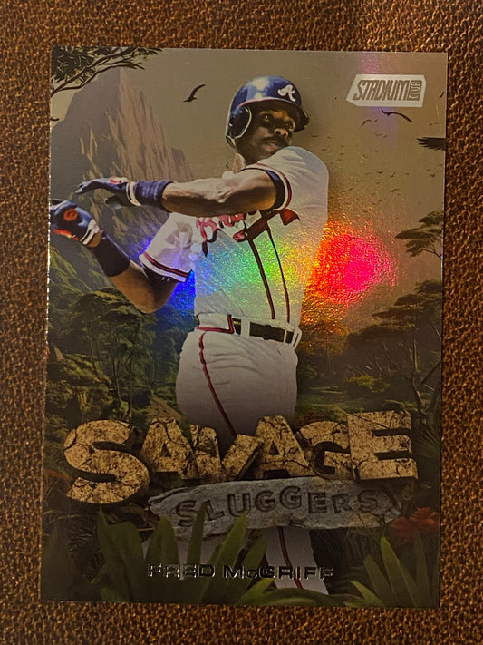 Fred McGriff - 2025 Topps Stadium Club - Savage Sluggers Insert - Braves