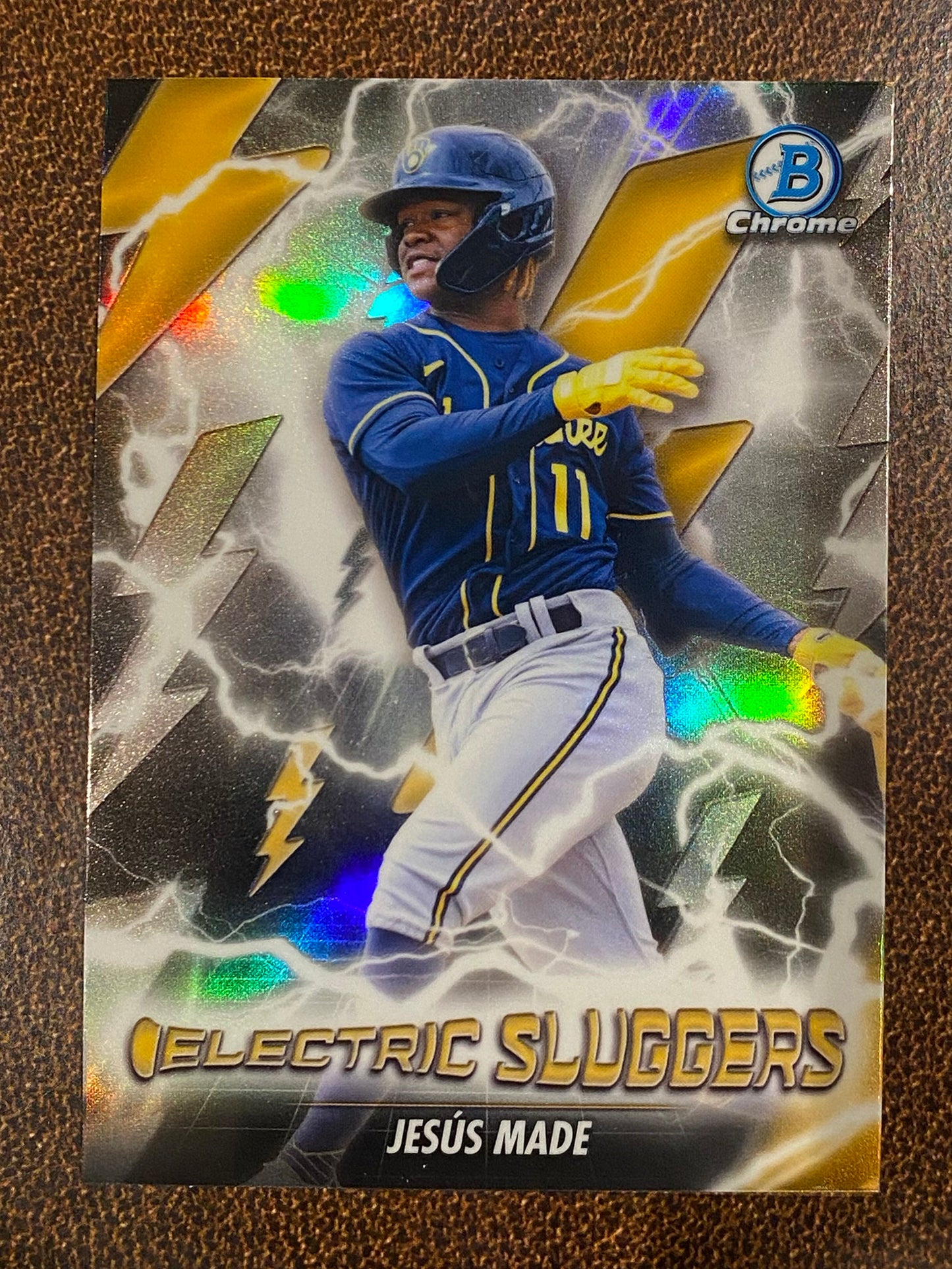 Jesus Made - 2026 Bowman - Electric Sluggers Insert - Brewers