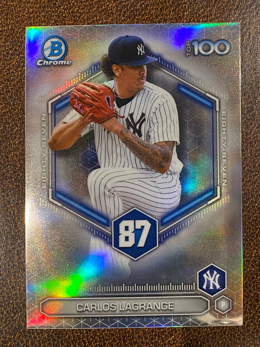 Carlos Lagrange - 2026 Bowman - Scouts Top 100 Insert - Yankees