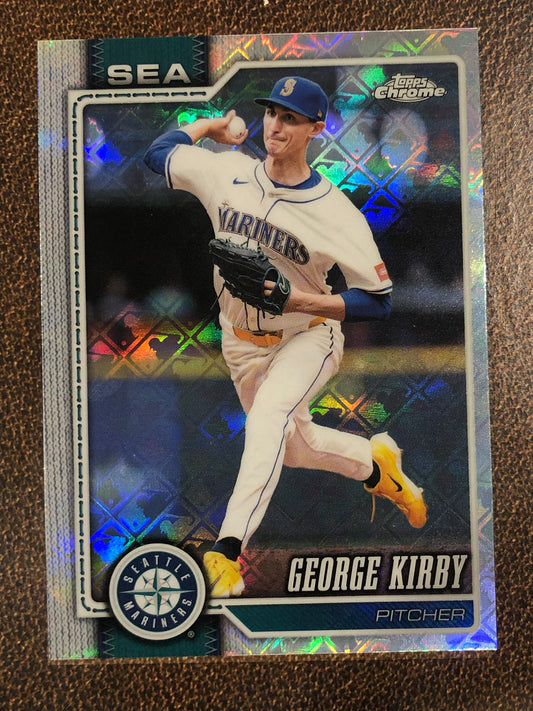 George Kirby - 2026 Topps Chrome Logofractor - Base Logofractor - Mariners