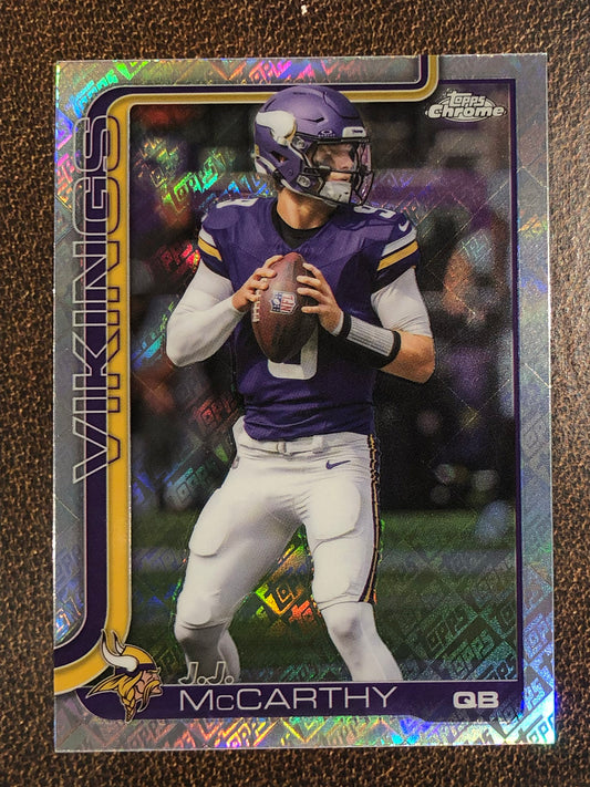 J.J. McCarthy - 2025 Topps Chrome - Topps Foil - Vikings