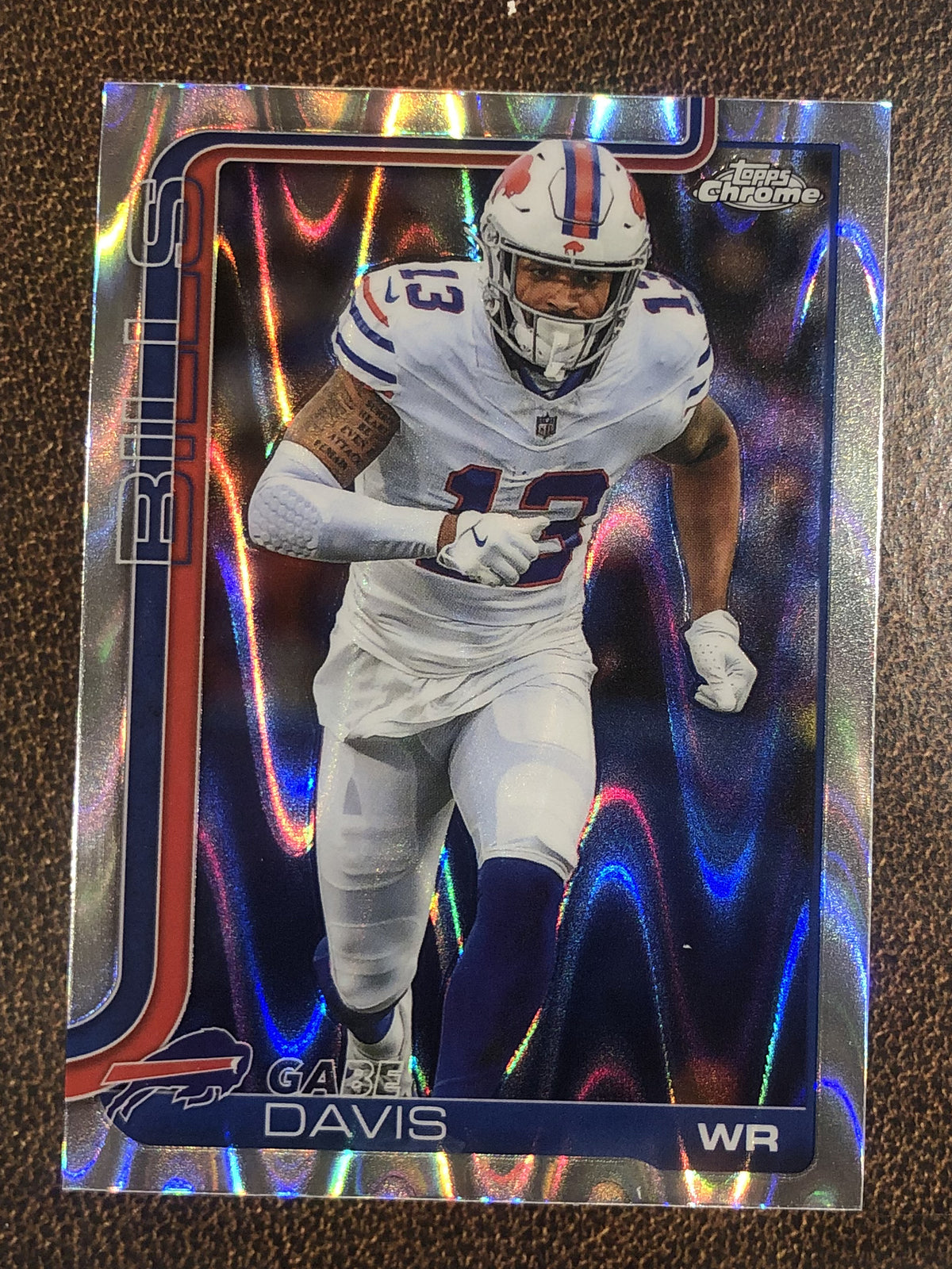 Gabe Davis - 2025 Topps Chrome - Raywave Refractor - Bills