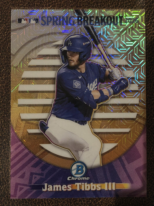 James Tibbs III - 2026 Bowman Chrome - Spring Breakout MOJO - Dodgers