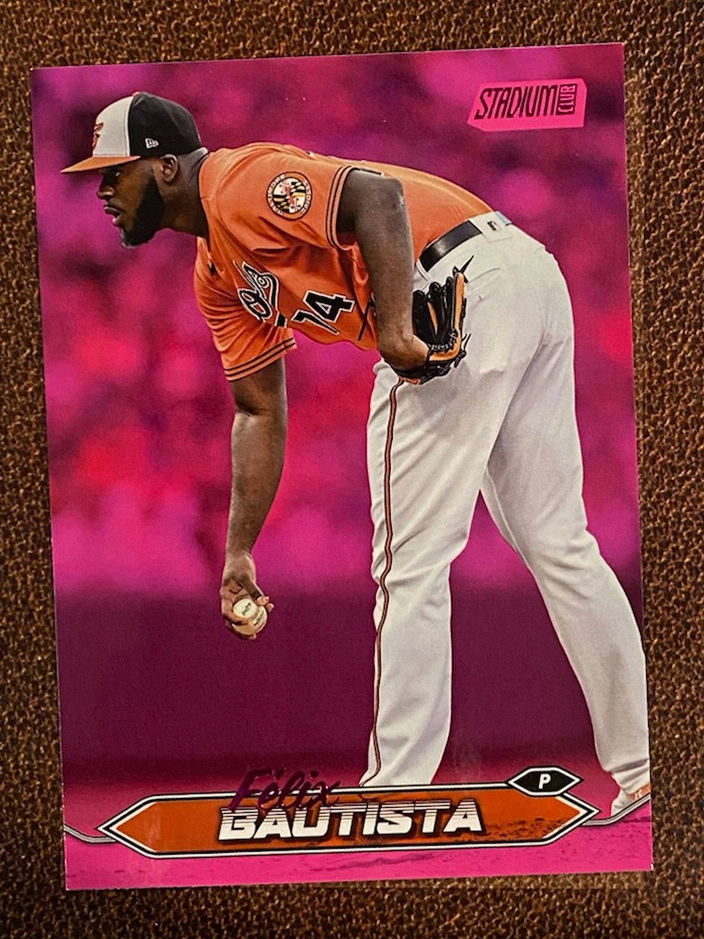 Felix Bautista - 2024 Topps Stadium Club - Pink Foil - Orioles