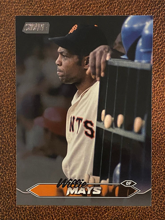 Willie Mays - 2024 Topps Stadium Club - Black Foil - Giants