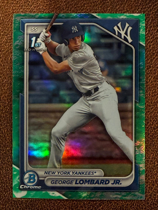 George Lombard Jr. - 2024 Bowman - Chrome Lunar Glow - Yankees