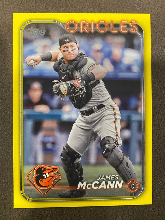 James McCann - 2024 Topps Series 2 - Yellow Parallels - Orioles