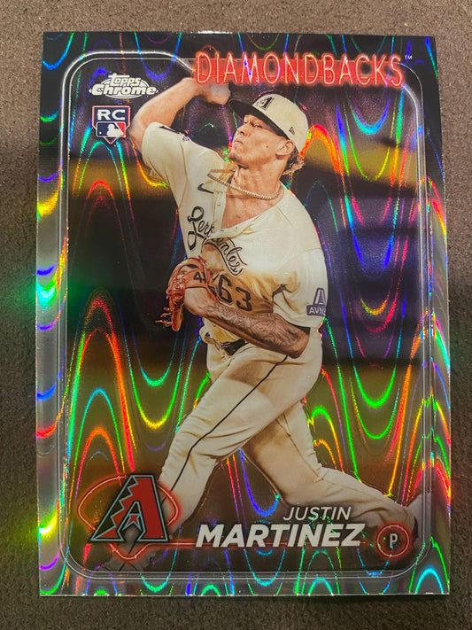 Justin Martinez - 2024 Topps Chrome - Raywave Refractor - Diamondbacks