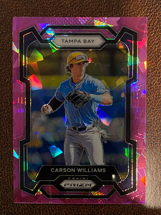 Carson Williams - 2024 Panini Prizm - Pink Ice - Rays