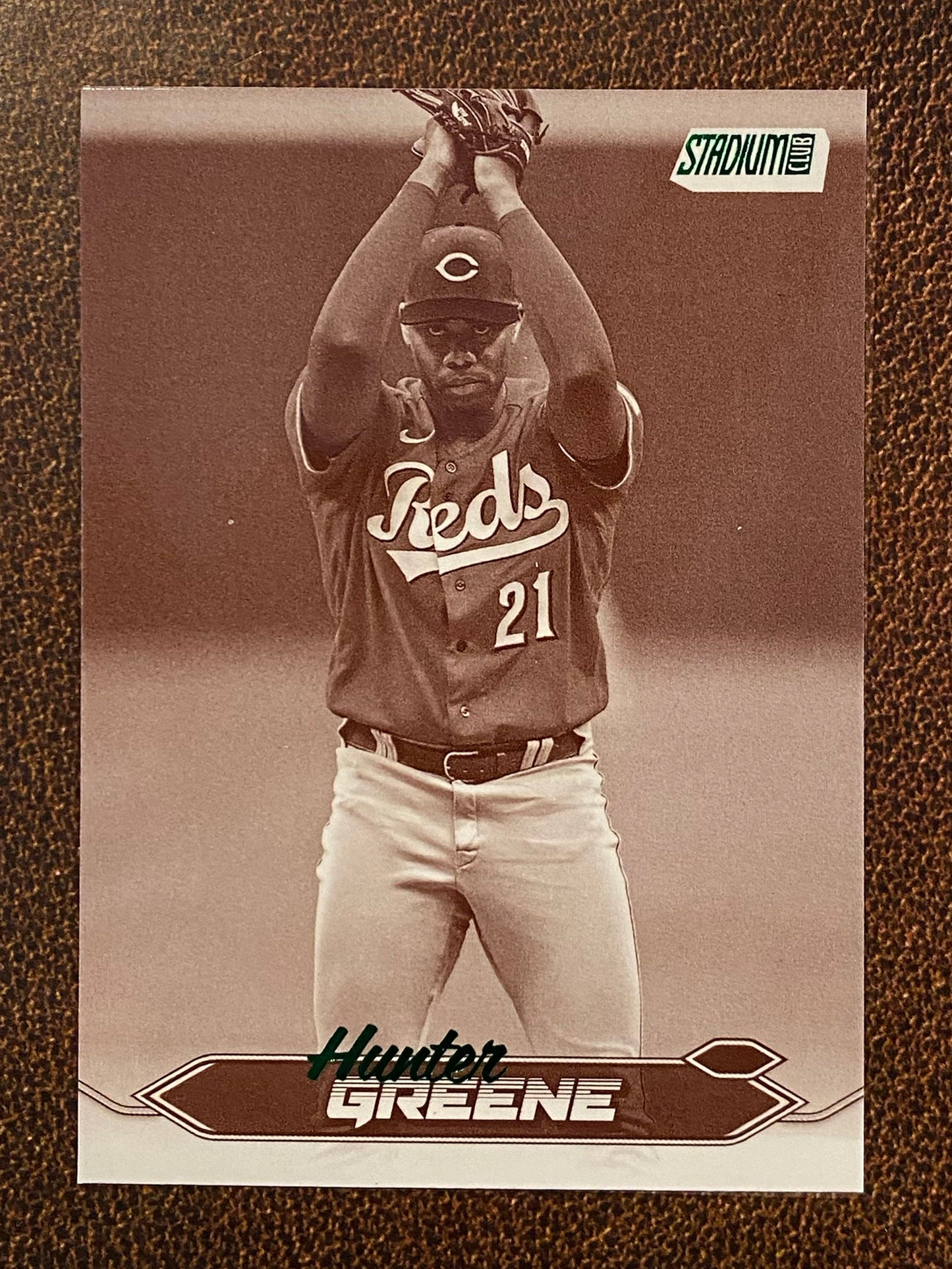 Hunter Greene - 2024 Topps Stadium Club - Sepia - Reds