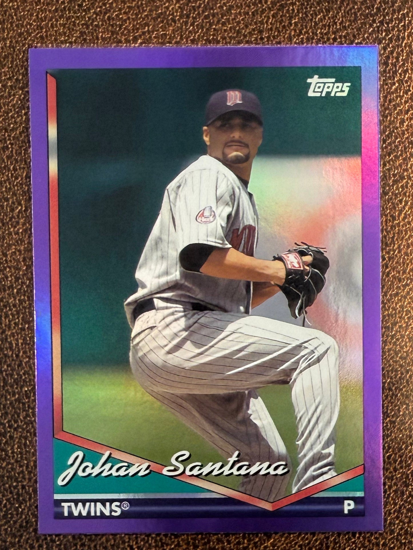 Johan Santana - 2024 Topps Archives - Purple Foil - Twins
