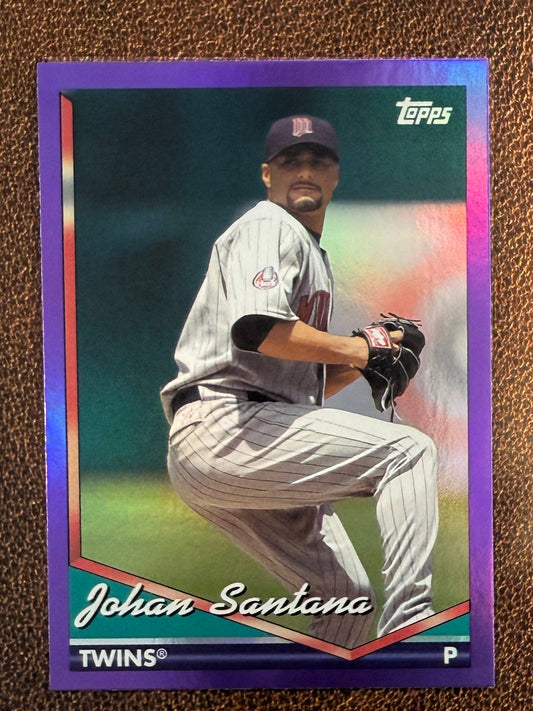 Johan Santana - 2024 Topps Archives - Purple Foil - Twins