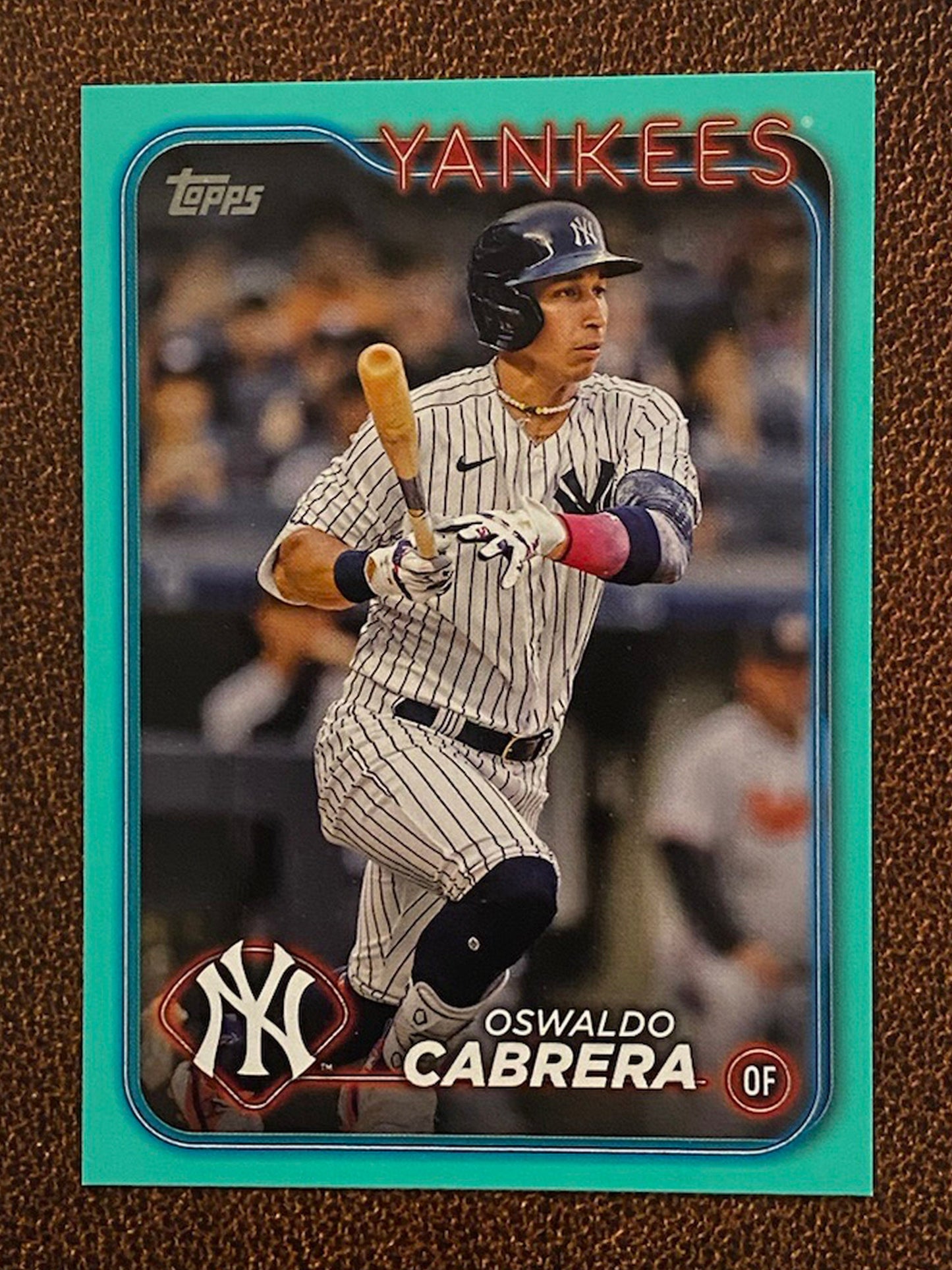 Oswaldo Cabrera - 2024 Topps Series 2 - Aqua Parallel - Yankees