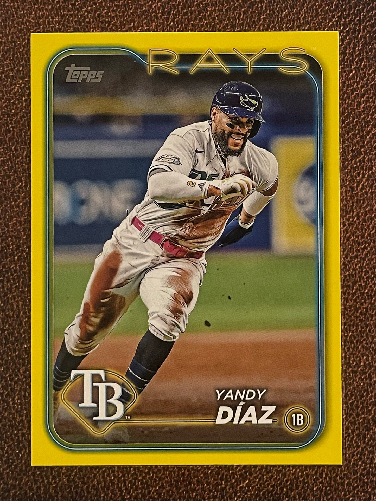Yandy Díaz - 2024 Topps Series 1 - Yellow Parallel - Rays