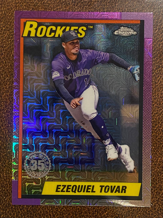 Ezequiel Tovar - 2025 Topps Series 2 - 1990 Mojo Refractor - Rockies