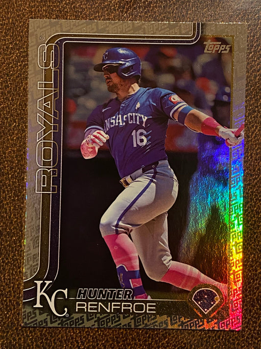 Hunter Renfroe - 2025 Topps Series 2 - Fanatics Exclusive Topps Foil Border - Royals