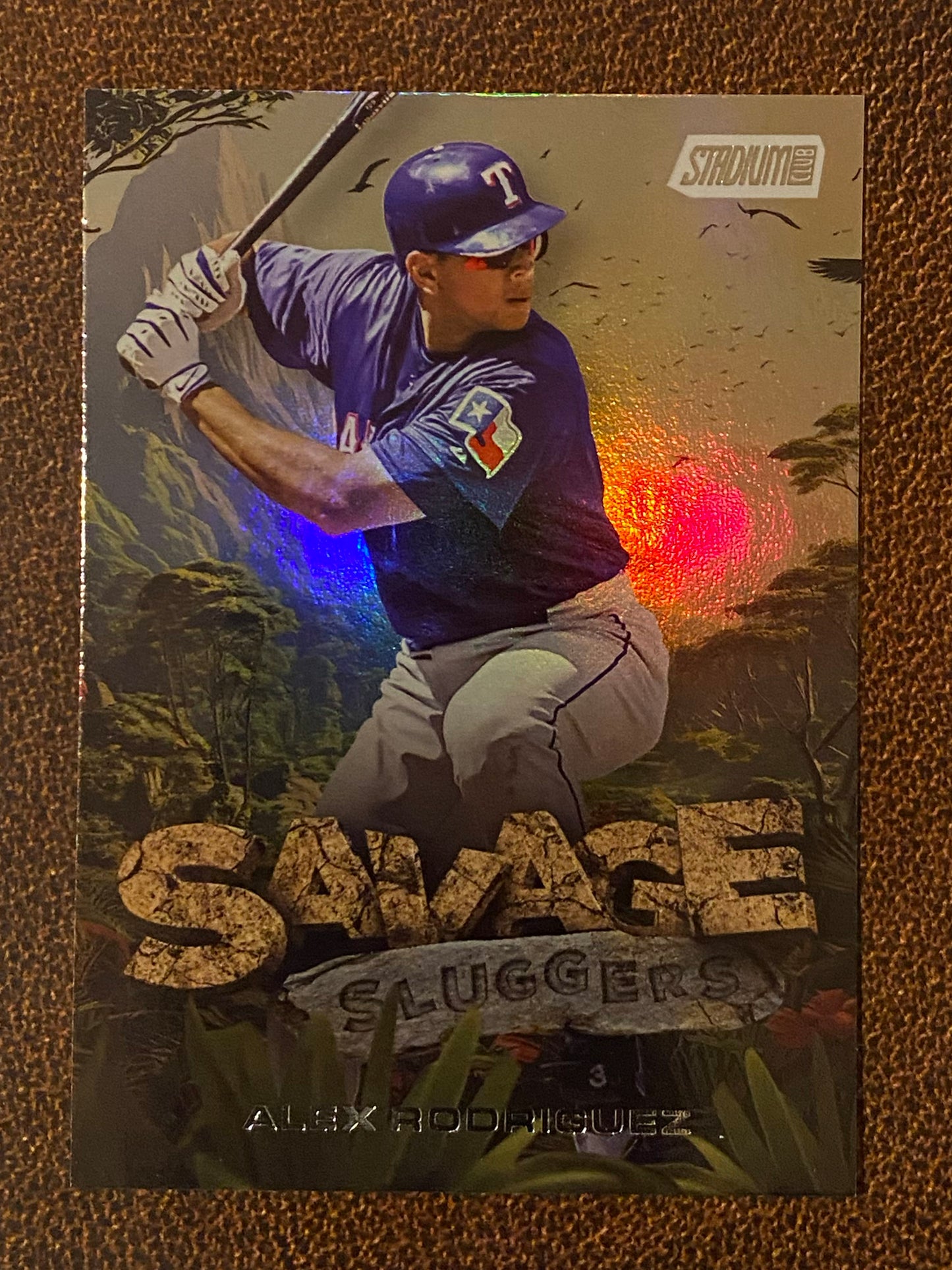 Alex Rodriguez - 2025 Topps Stadium Club - Savage Sluggers Insert - Rangers