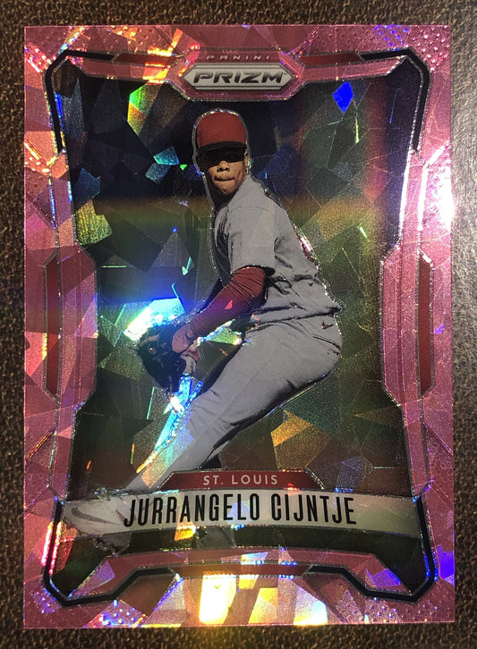 Jurrangelo Cijntje - 2026 Panini Prizm - Pink Ice - Cardinals