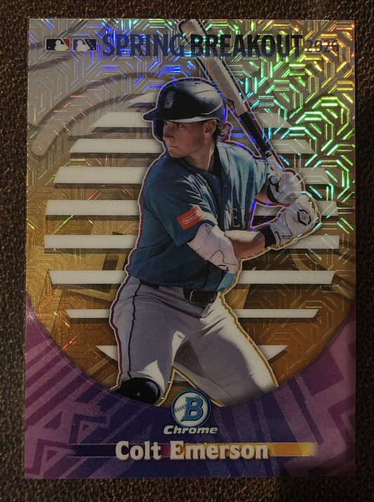 Colt Emerson - 2026 Bowman Chrome - Spring Breakout MOJO - Mariners