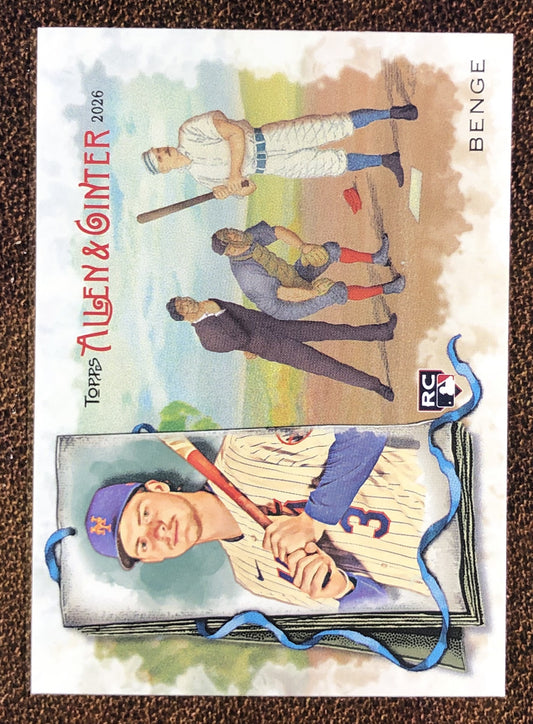 Carson Benge - 2026 Topps Allen & Ginter - N43 Insert - Mets