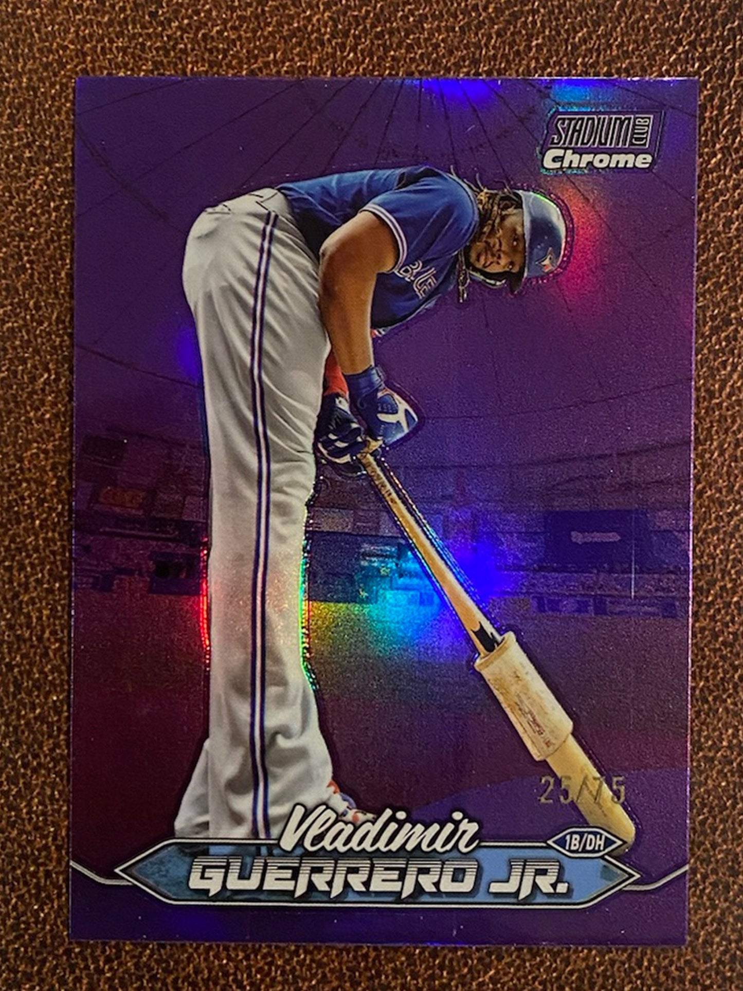 Vladimir Guerrero Jr. - 2024 Topps Stadium Club - Purple Chrome Refractor /75 - Blue Jays