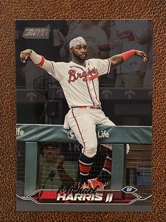 Michael Harris II - 2024 Topps Stadium Club - Black Foil - Braves