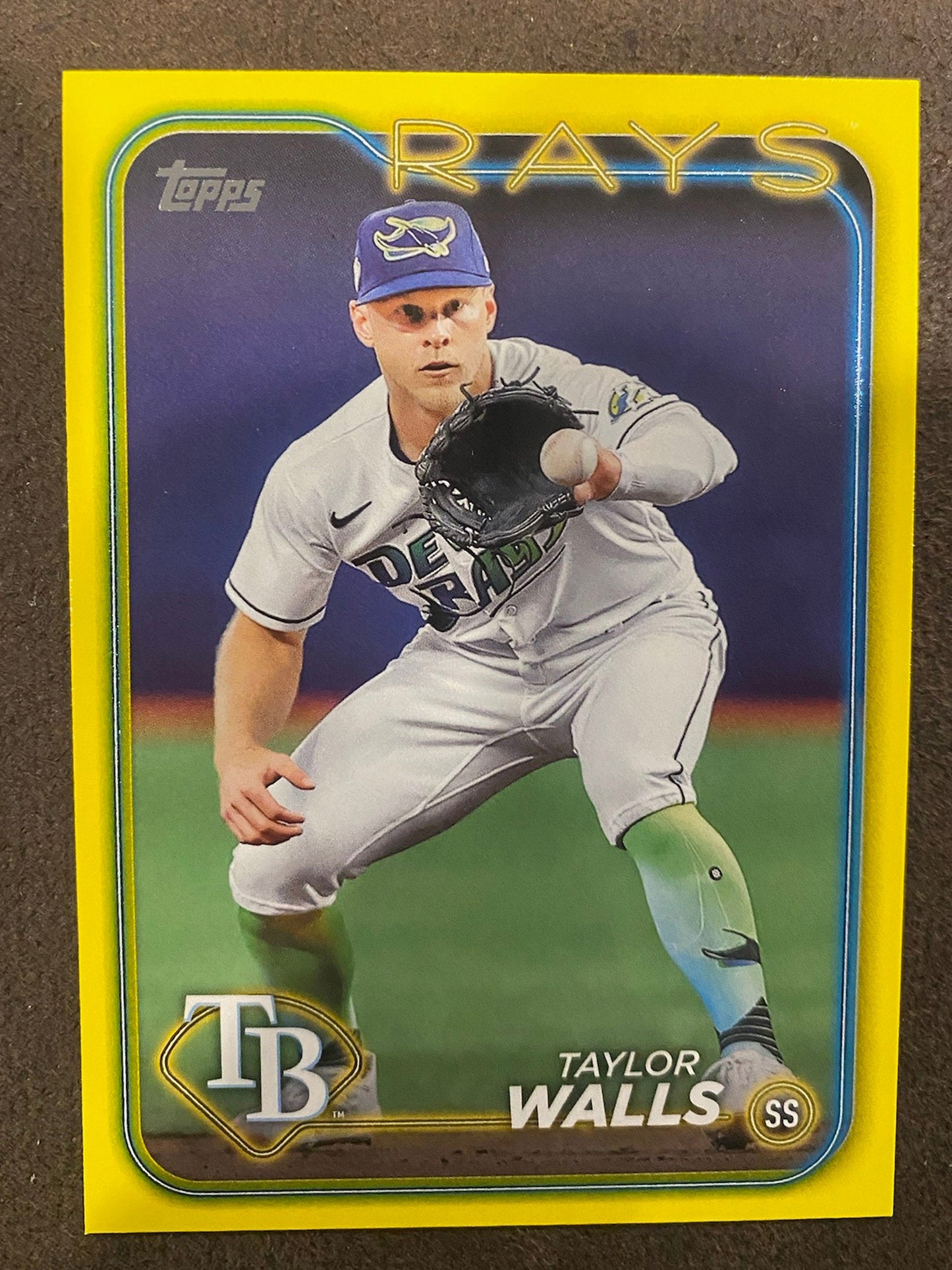 Taylor Walls - 2024 Topps Series 2 - Yellow Parallels - Rays