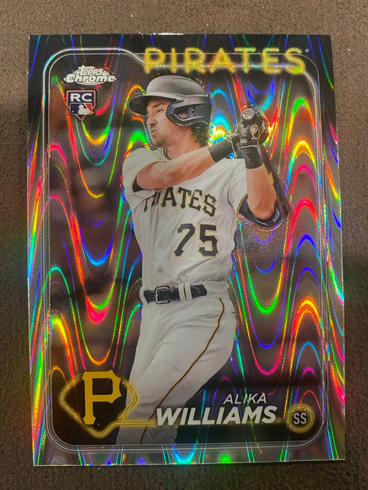 Alika Williams - 2024 Topps Chrome - Raywave Refractor - Pirates