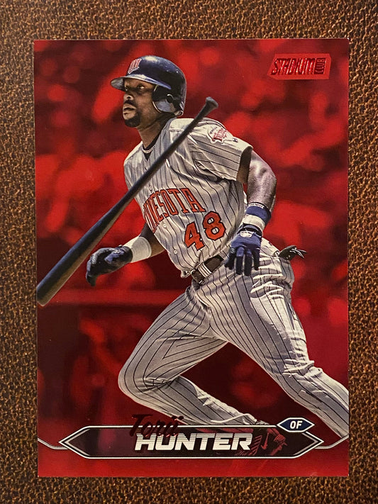 Torii Hunter - 2024 Topps Stadium Club - Red Foil - Twins