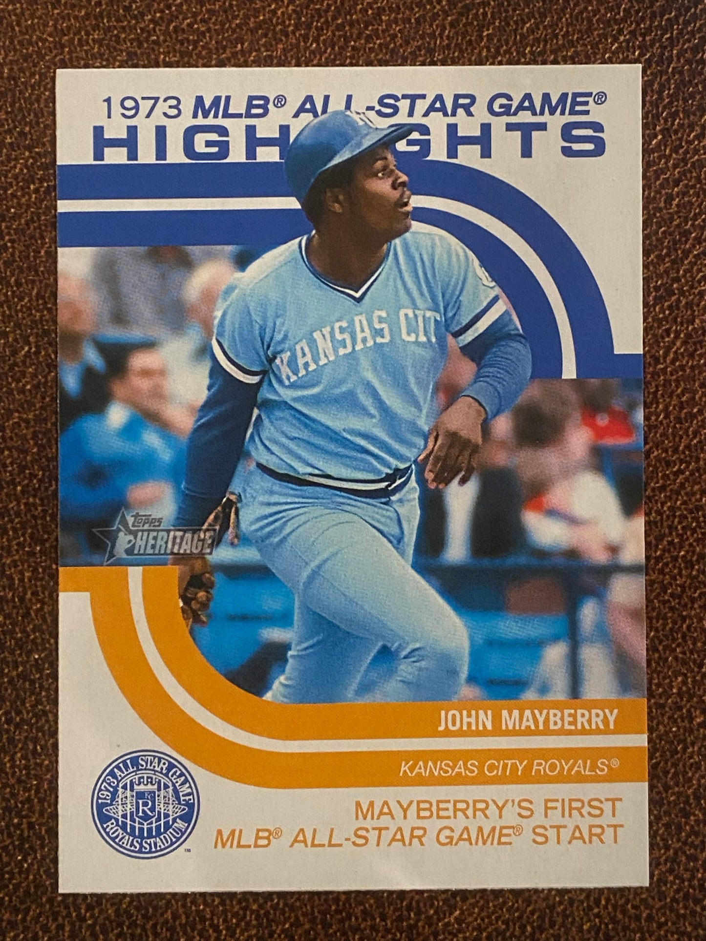 John Mayberry - 2022 Topps Heritage High Number - 1973 MLB All-Star Game Highlights - Royals