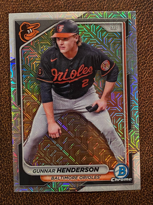 Gunnar Henderson - 2024 Bowman - Mojo Refractor - Orioles