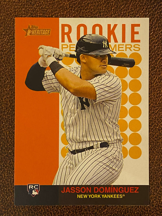 Jasson Dominguez - 2024 Topps Heritage High Number - Rookie Performers - Yankees