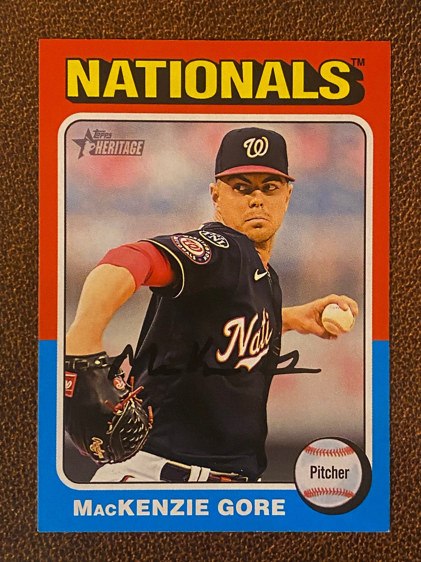MacKenzie Gore - 2024 Topps Heritage - Low Number Short Prints - Nationals