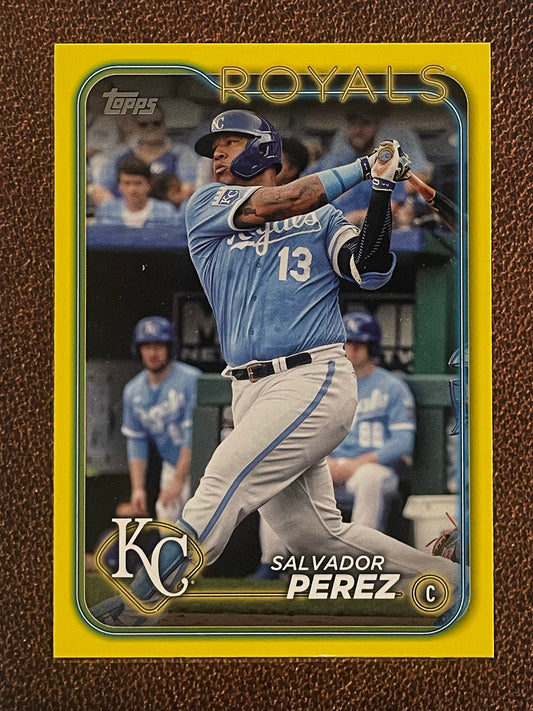 Salvador Perez - 2024 Topps Series 1 - Yellow Parallel - Royals